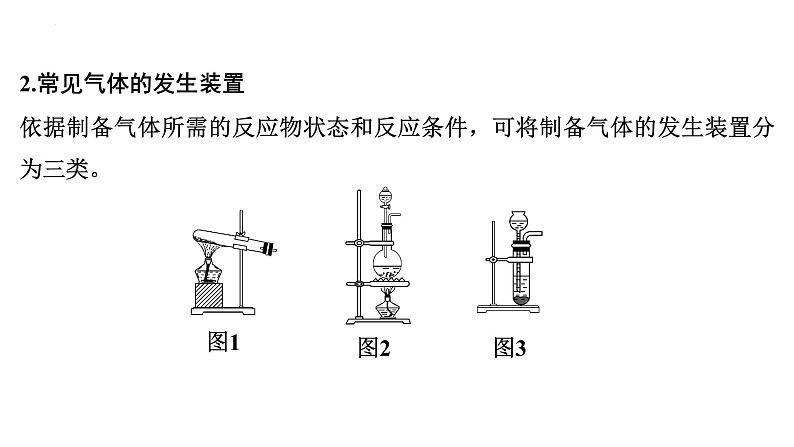 2023届高考化学一轮复习课件：常见气体的实验室制备、净化和收集第3页
