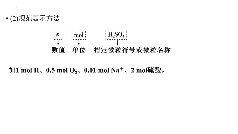 2023届高三化学一轮复习课件：物质的量　气体摩尔体积第5页