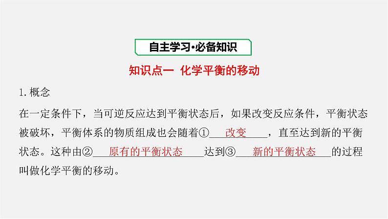 人教版高中化学选择性必修第一册第二章第二节化学平衡-课时2影响化学平衡的因素课件03