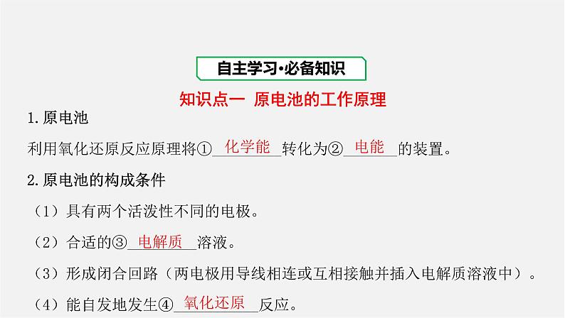 人教版高中化学选择性必修第一册第四章第一节原电池-课时1原电池的工作原理课件03