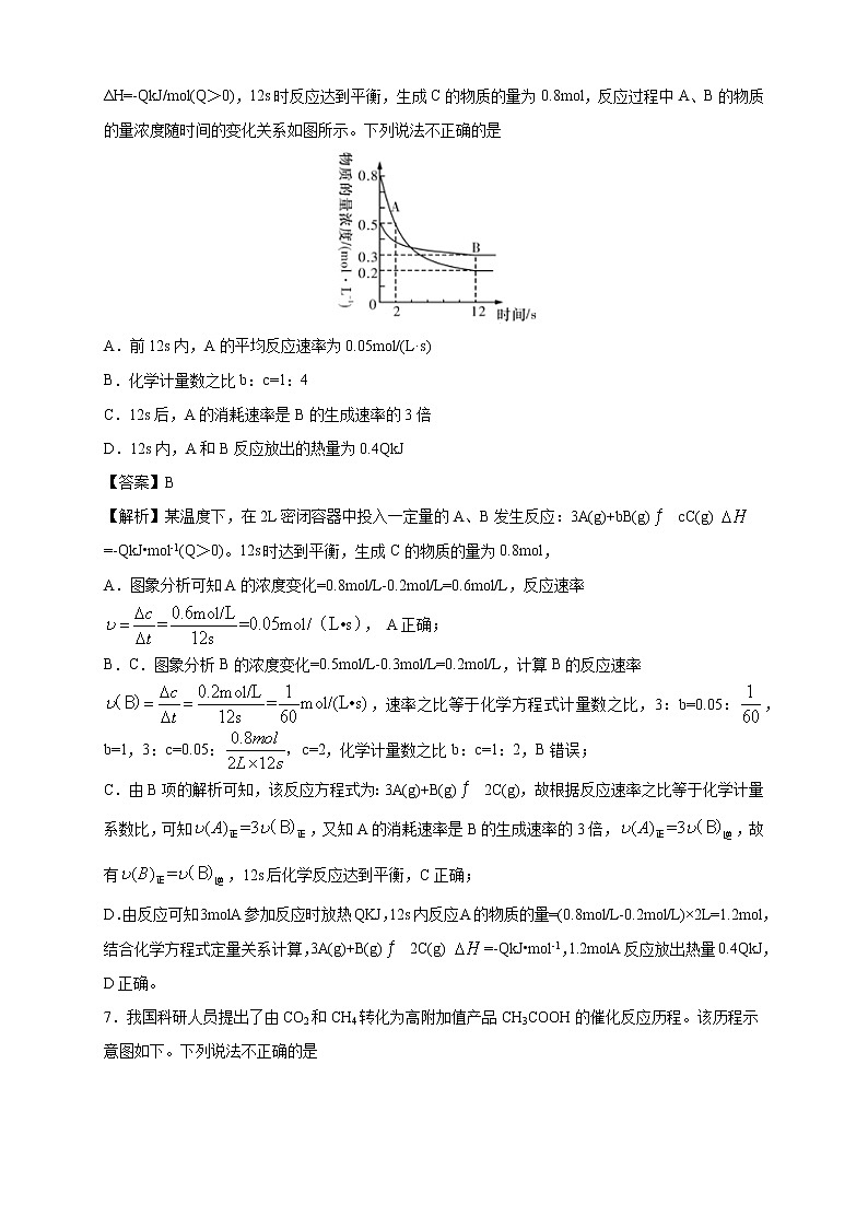 鲁科版高中化学选择性必修一2.2.2平衡转化率作业含答案03
