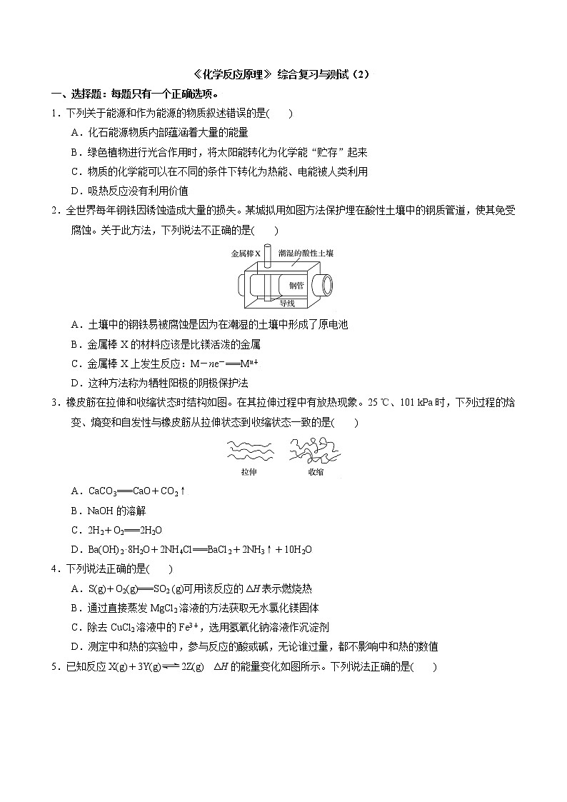 高中化学苏教版选修一 综合复习与测试（2）（原卷+解析卷）01