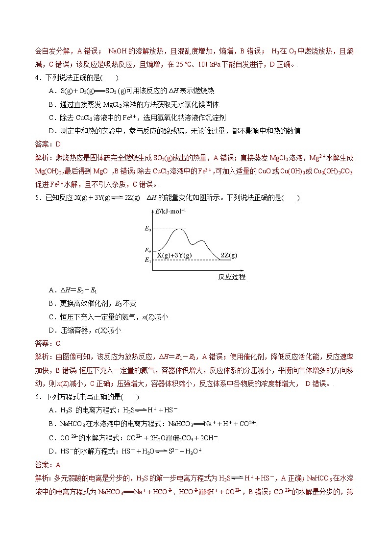 高中化学苏教版选修一 综合复习与测试（2）（原卷+解析卷）02