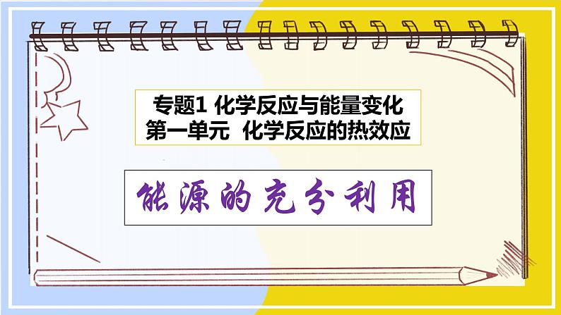 高中化学苏教版选修一 1.1.3能源的充分利用 课件PPT01