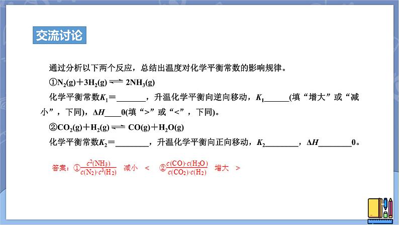 高中化学苏教版选修一 2.3.2温度变化对化学平衡的影响 课件PPT07