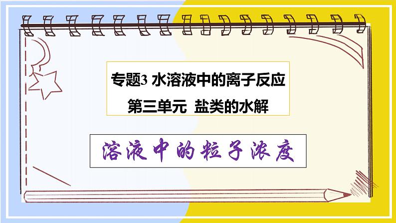 高中化学苏教版选修一 3.3.4溶液中的粒子浓度 课件PPT01