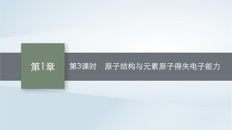 2022_2023学年新教材高中化学第1章原子结构元素周期律第1节原子结构与元素性质第3课时原子结构与元素原子得失电子能力课件鲁科版必修第二册2022080113101