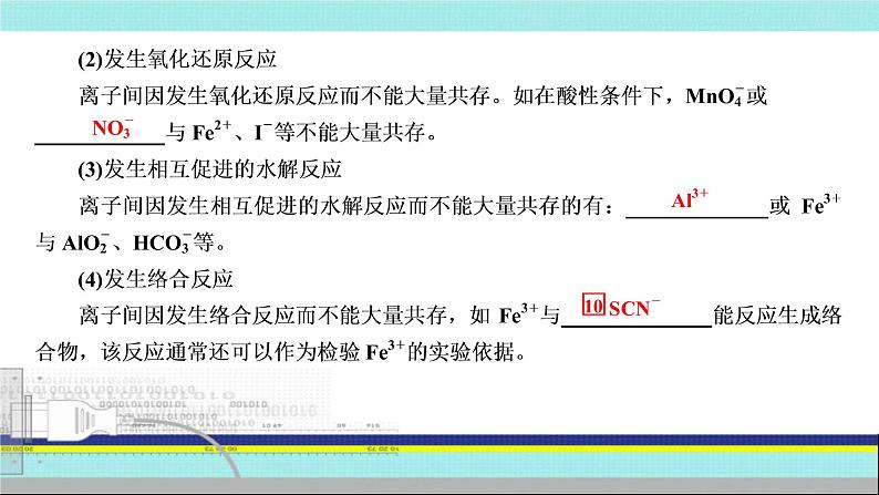 2023届高三化学高考备考一轮复习 离子共存课件第7页