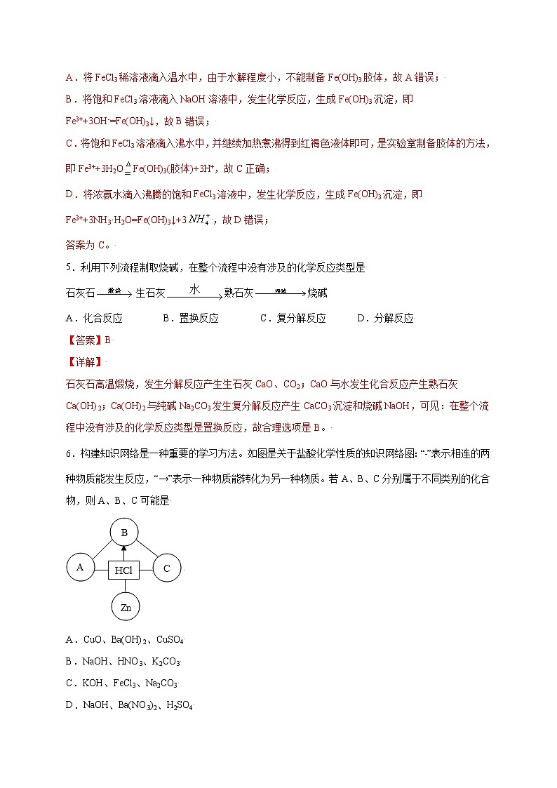 第1章 物质及其变化（提分小卷）-【单元测试】2022-2023学年高一化学尖子生选拔卷（人教版2019必修第一册）03