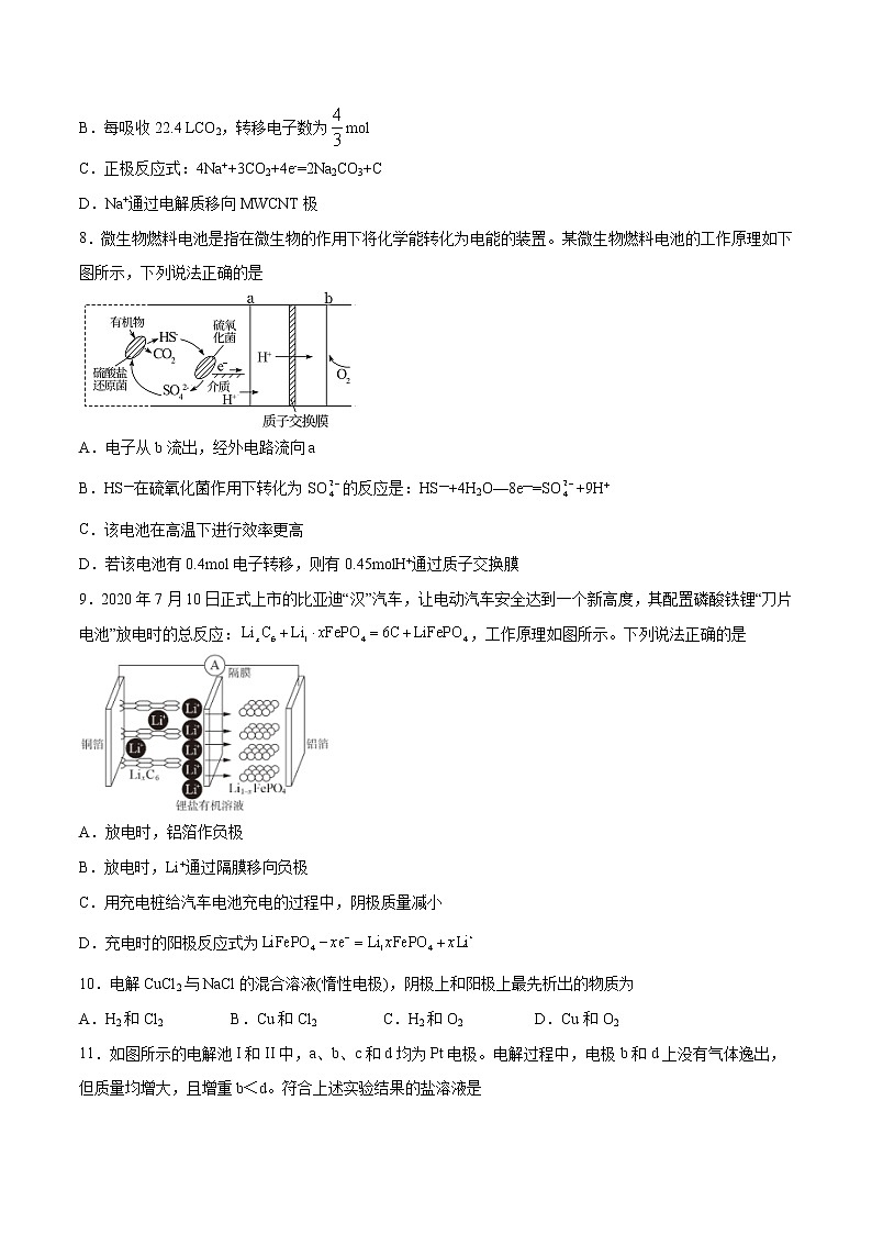 第04单元 化学反应与电能单元测试（B卷•提升能力）-2022-2023学年高二化学同步单元AB卷（人教版2019选择性必修1）03