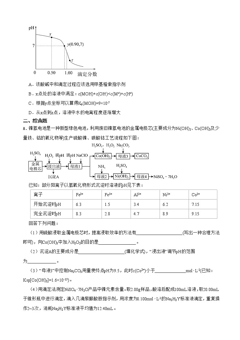 2022届甘肃省兰州一中高三第一次高考诊断考试理综化学试题含解析第3页