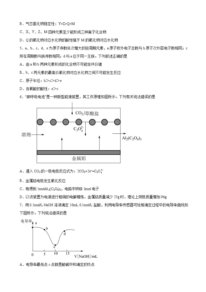 2022届黑龙江省佳木斯市第一中学高三下学期验收测试化学试题含解析02