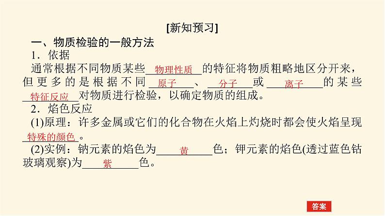 苏教版高中化学必修第一册2.1.2物质的检验　物质性质和变化的探究课件04