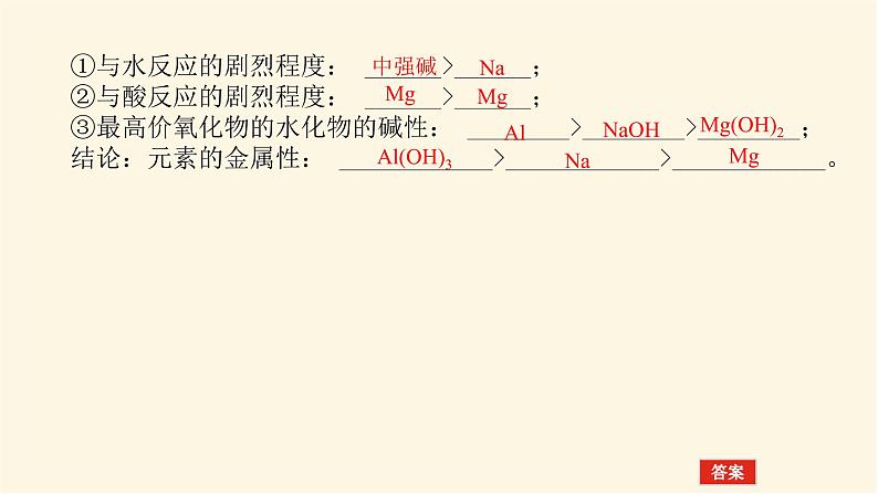 苏教版高中化学必修第一册5.1.1元素周期律课件第8页