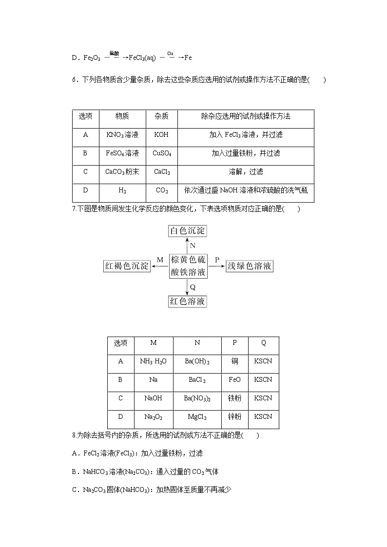 全套鲁科版(2019)高中化学必修第一册课时作业含详解答案02