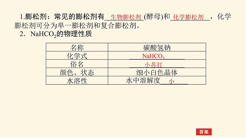 鲁科版高中化学必修第一册微项目探秘膨松剂课件04