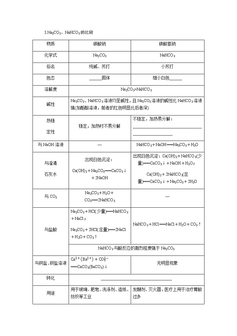 人教版高中化学必修第一册第二章海水中的重要元素——钠和氯导学案+课件03