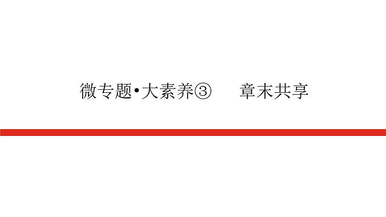 人教版高中化学必修第一册微专题大素养章末导学案+课件01