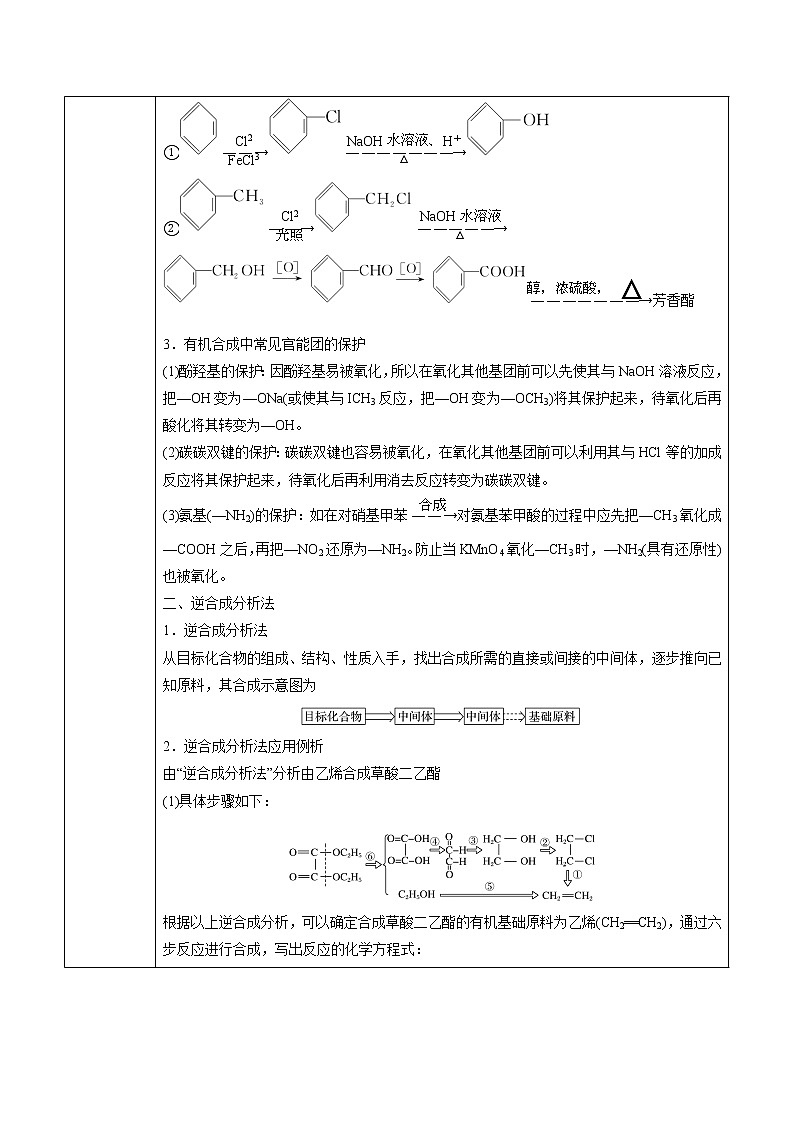 高中化学选择性必修3第3章 第5节 第2课时 有机合成路线的设计与实施第2页