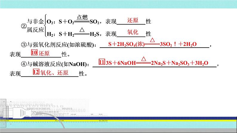 2023届高三化学高考备考一轮复习 硫及其氧化物的性质及应用课件08