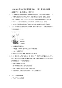 2020-2021学年辽宁省实验中学高一（上）期末化学试卷