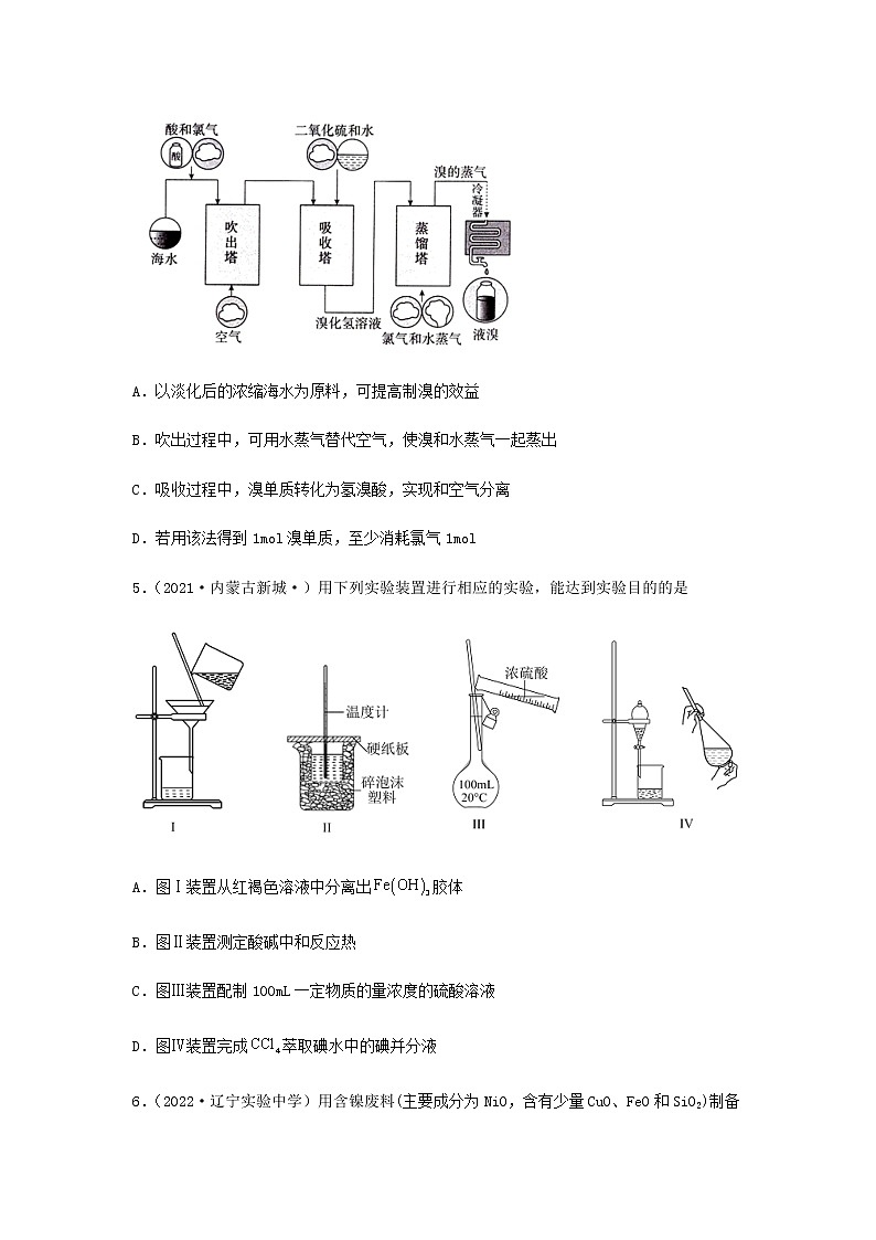 高考化学一轮复习单元滚动双测卷化学实验基础A卷含答案02