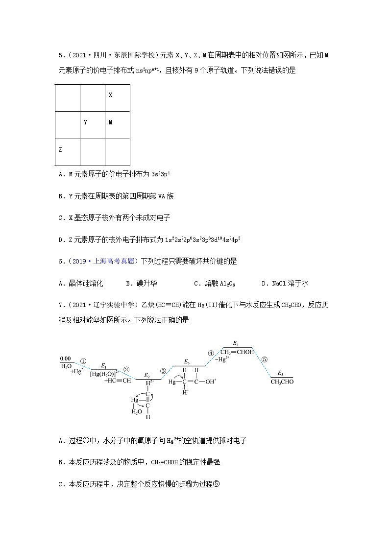 高考化学一轮复习单元滚动双测卷物质结构与性质B卷含答案02