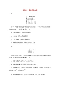 高考化学微专题小练习专练18硫及其化合物含答案