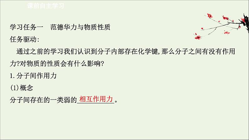 化学鲁科版选择性必修2同步教学课件第2章 微粒间相互作用与物质性质 第4节 分子间作用力第3页