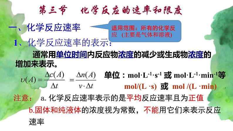 6.2 化学反应速率和限度(第1课时)   (课件)-【备课必备】2022-2023学年高一化学同步优选备课系列（人教版2019必修第二册）第3页