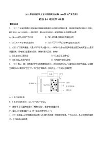 必练14 电化学40题- 2023年高考化学总复习高频考点必刷1000题（广东专用）