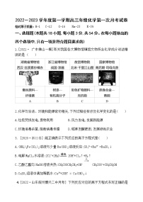 黑龙江省牡丹江市海林市朝鲜族中学2022-2023学年高三上学期第一次月考化学试题（含答案）