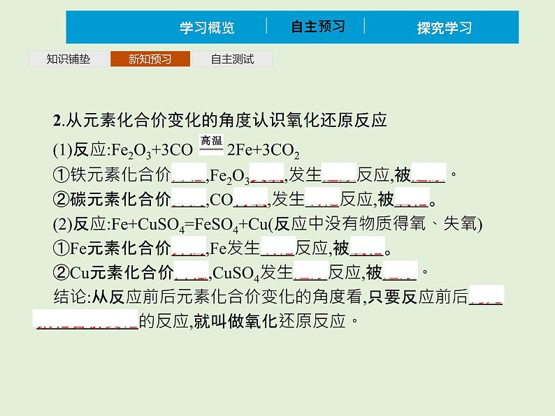 2022年 高中化学 必修第一册 第一章 第三节 氧化还原反应 第1课时　氧化还原反应 精品课件（新人教版）第5页