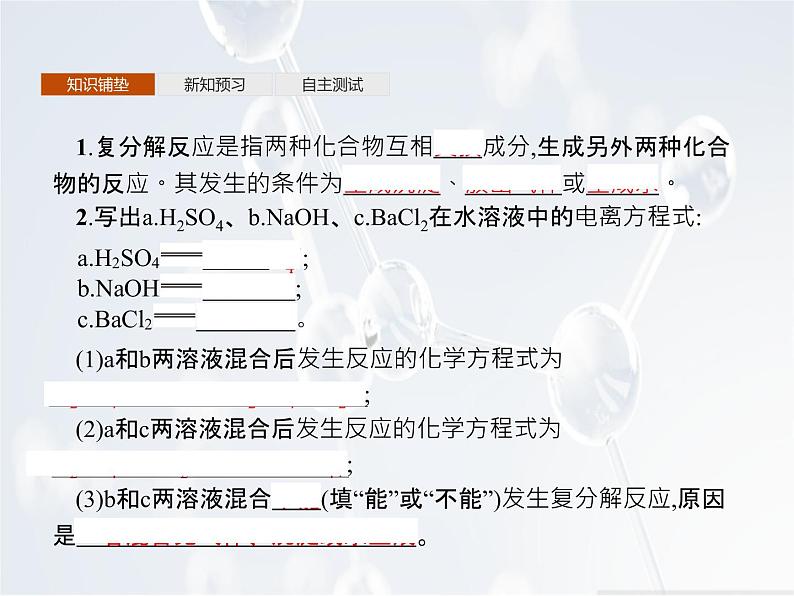 2022年 高中化学 必修第一册 第一章 第二节 离子反应 第2课时　离子反应 精品课件（新人教版）第3页