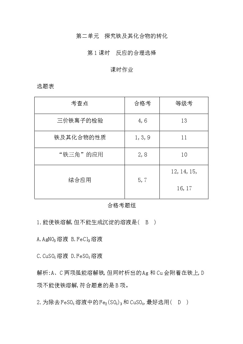 第1课时　反应的合理选择第1页