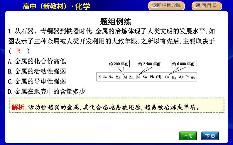 苏教版高中化学必修第二册专题9金属与人类文明课时PPT课件07