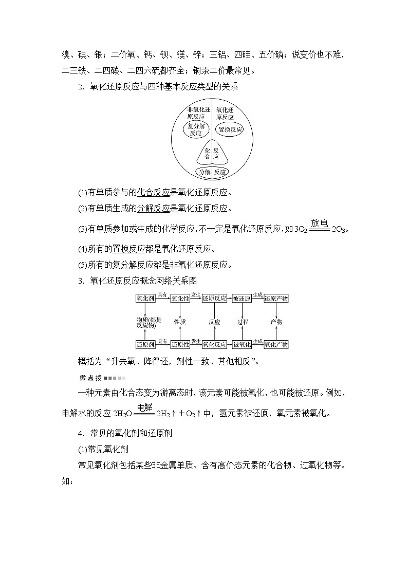 人教版高考化学一轮总复习第1章第3节第1课时氧化还原反应的概念与规律课时学案03
