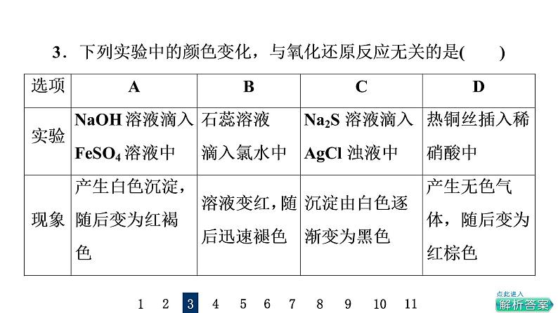 人教版高考化学一轮总复习课时质量评价4氧化还原反应的概念与规律课件第6页