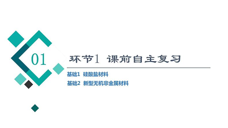 人教版高考化学一轮总复习第5章第3节无机非金属材料课时教学课件第3页