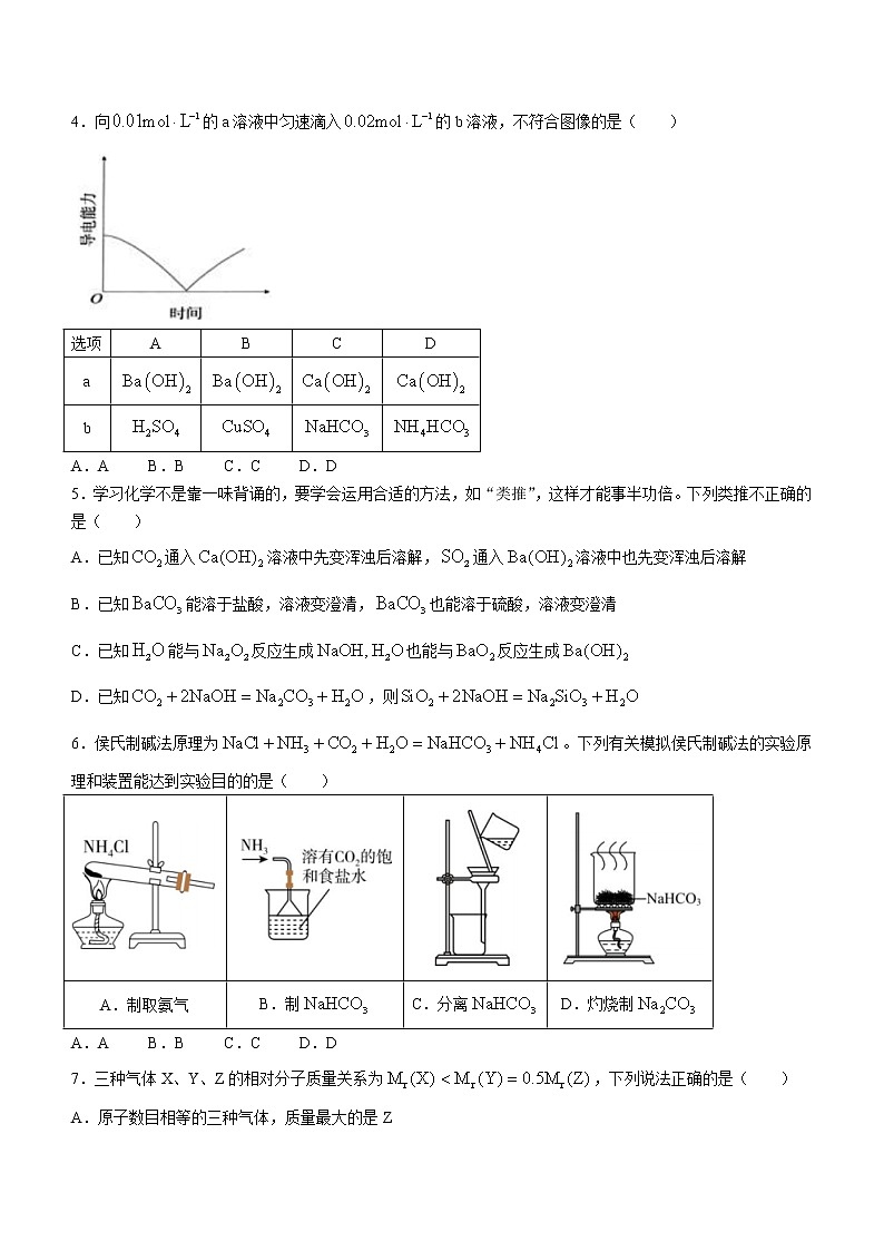 河南省南阳市第一中学校2023届高三上学期第二次阶段考试化学试题（含答案）第2页