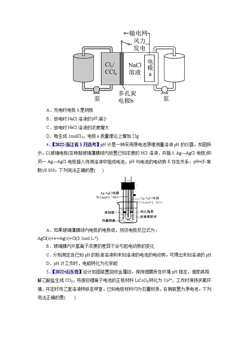考点18  原电池  化学电源 真题过关 （学生版）2023年高考化学一轮复习第2页