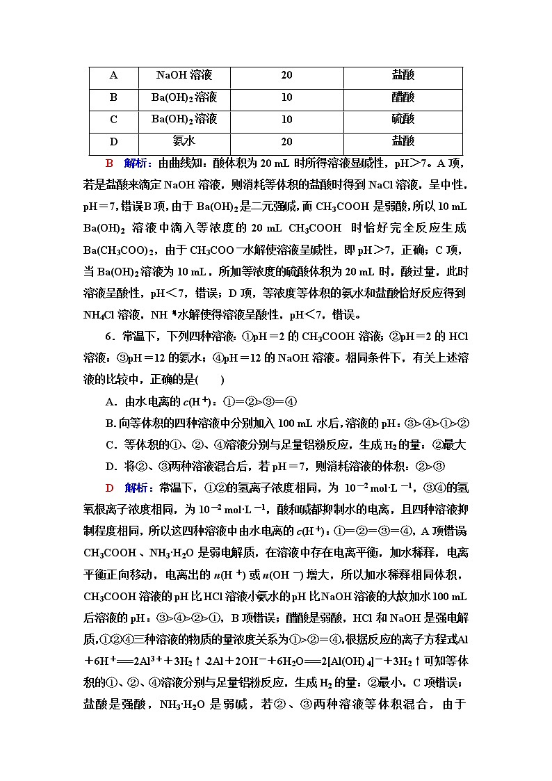 鲁科版高考化学一轮总复习课时质量评价21含答案 试卷03