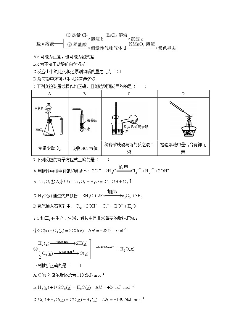 山东省潍坊市（安丘、诸城、高密）三县市2023届高三上学期10月联考化学试题+Word版含答案02