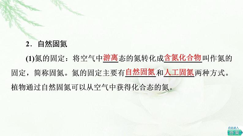 苏教版高中化学必修二专题7第1单元基础课时7氮的固定课件第6页