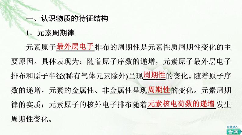 苏教版高中化学选择性必修2专题1第1单元物质结构研究的内容课件04