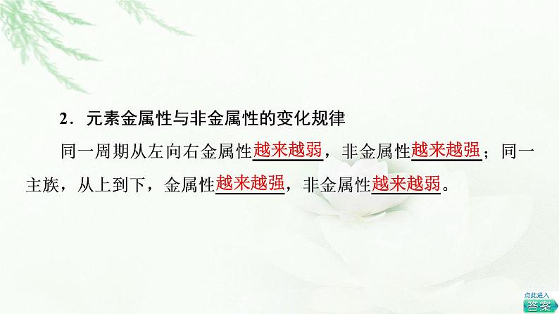 苏教版高中化学选择性必修2专题2第2单元元素性质的递变规律课件05