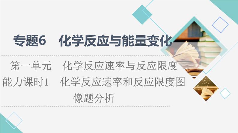 苏教版高中化学必修二专题6第1单元能力课时1化学反应速率和反应限度图像题分析课件01