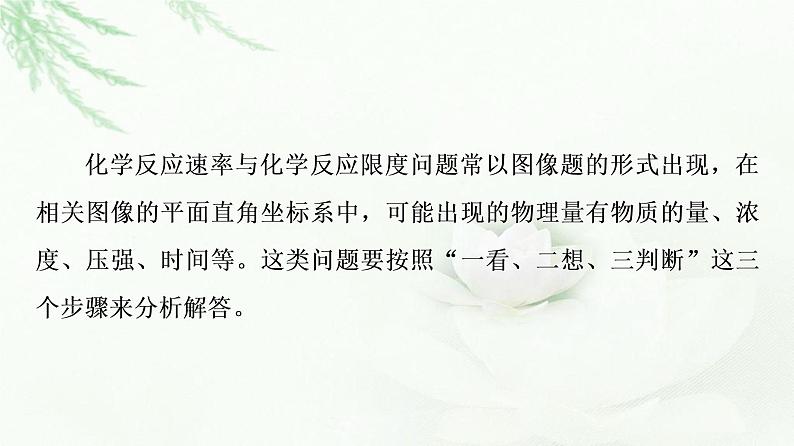 苏教版高中化学必修二专题6第1单元能力课时1化学反应速率和反应限度图像题分析课件04