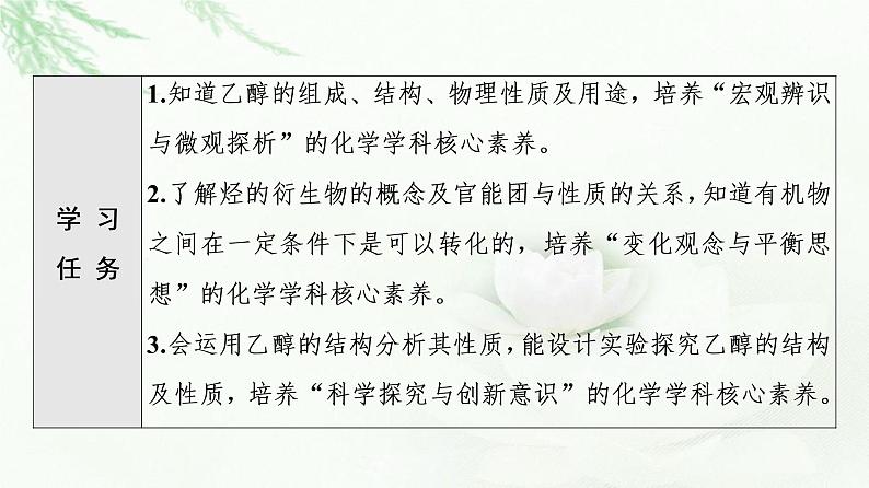 苏教版高中化学必修二专题8第2单元基础课时14乙醇课件02