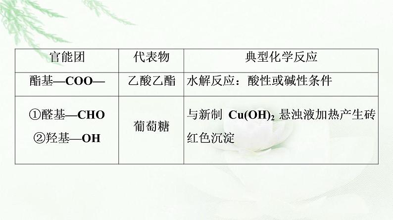 苏教版高中化学必修二专题8第2单元能力课时4有机化合物官能团的特征反应课件07